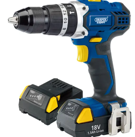 DRAPER-CHD182VLIA-Expert-18V-Cordless-Combi-Hammer-Drill-product-image