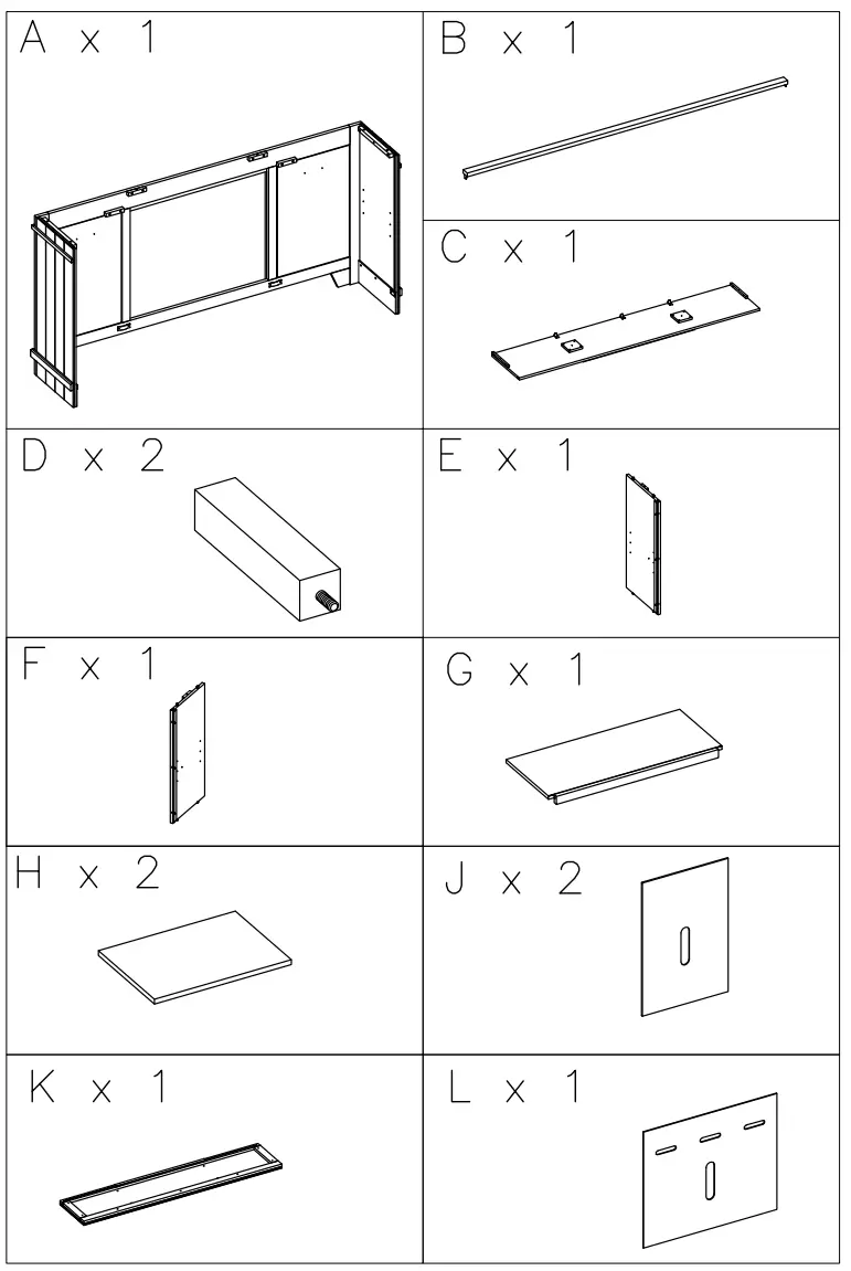 ASHLEY W351-68 Noorbrook Xl Tv Stand - fig 1