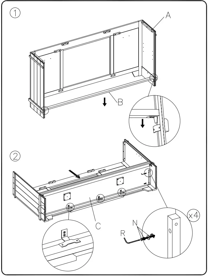 ASHLEY W351-68 Noorbrook Xl Tv Stand - fig 3