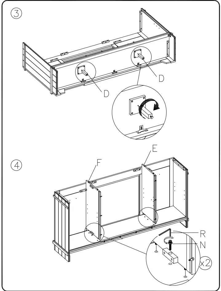 ASHLEY W351-68 Noorbrook Xl Tv Stand - fig 4