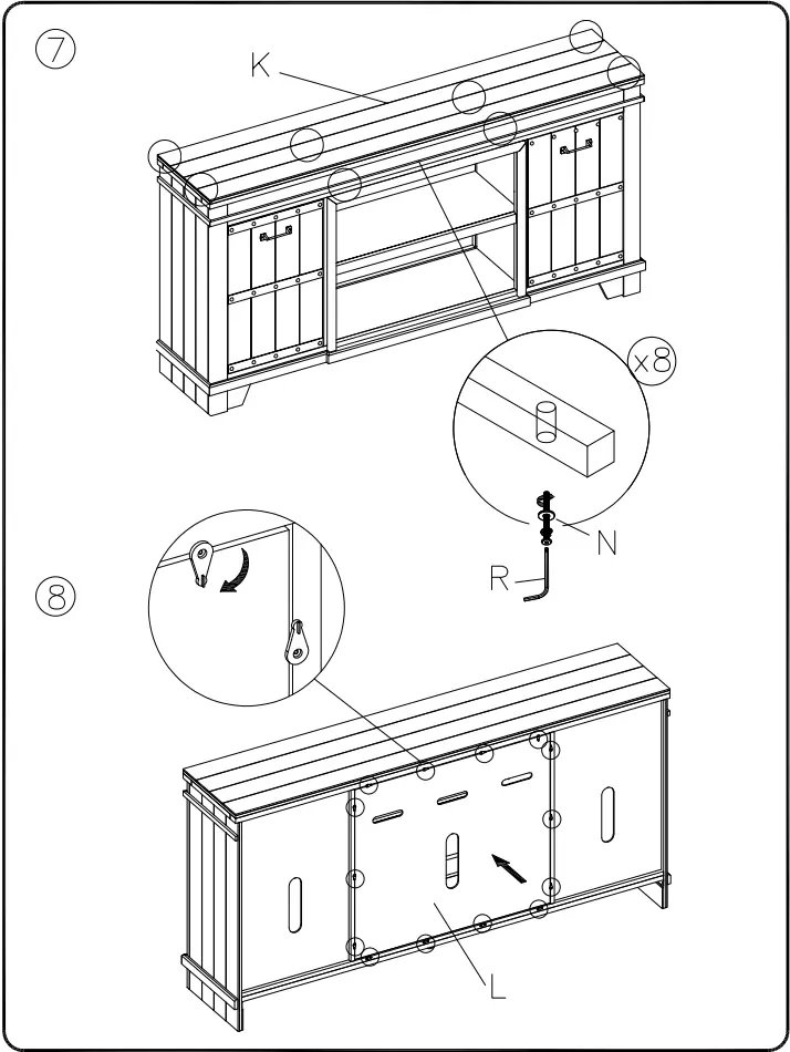 ASHLEY W351-68 Noorbrook Xl Tv Stand - fig 6