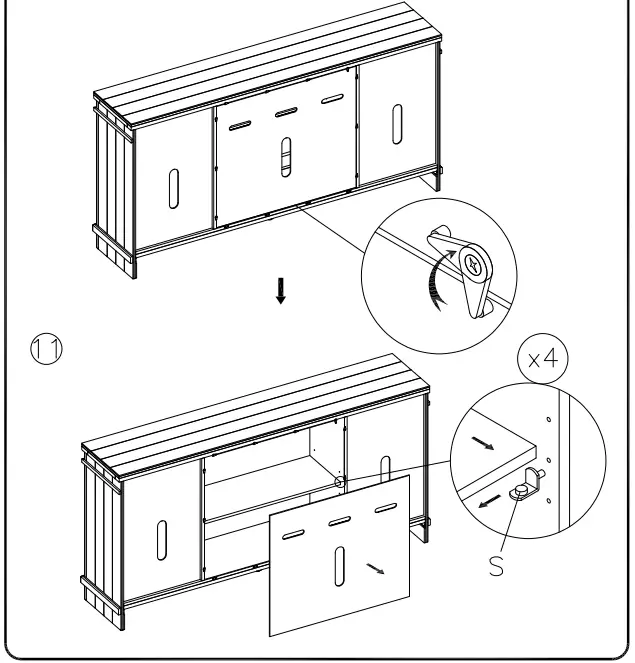 ASHLEY W351-68 Noorbrook Xl Tv Stand - fig 9