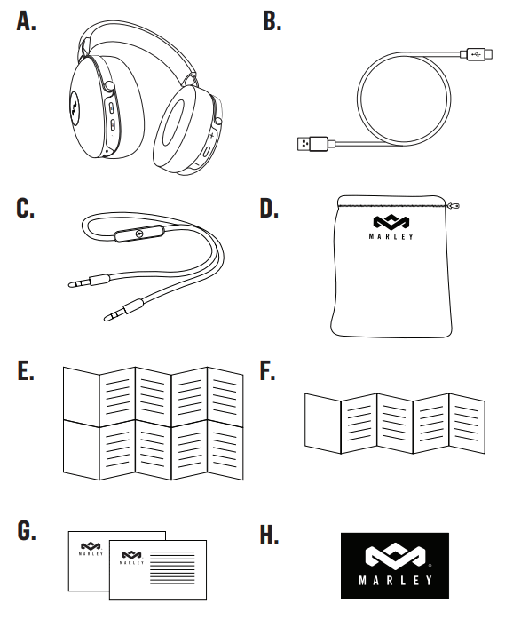 MARLEY 346PVXLNCB Over-Ear Wireless Headphone - fig