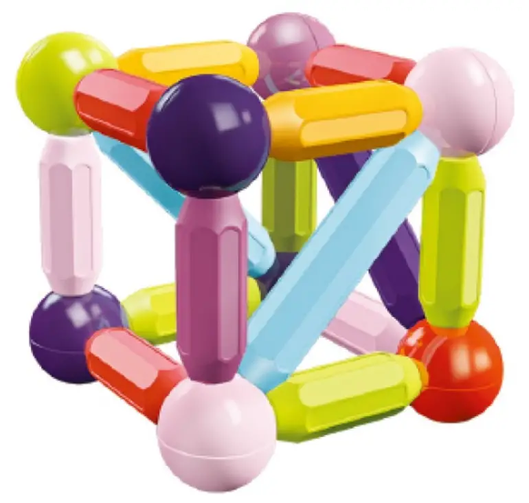 kogan NBMAGBR112A 112 Pieces Magnetic Rod Set With Storage Box