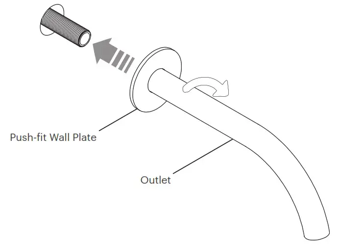 rogerseller 3606013207 Wall Mixer with Outlet - Installation 7