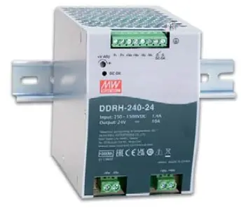 MEAN WELL DDRH-240 Series 240W Ultra Wide Input DIN Rail Type DC to DC Converter Product