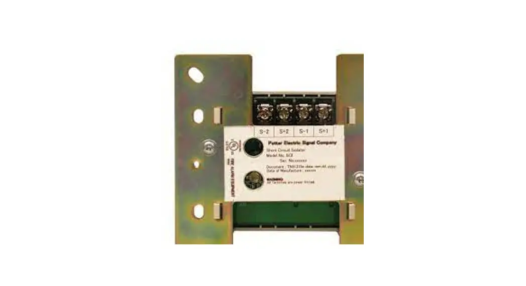 Potter Sci Short Circuit Isolator Instruction Manual
