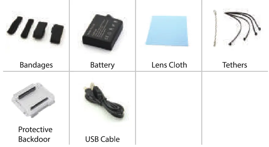 Xmate Shot Pro Sports Action Camera - Accessories2