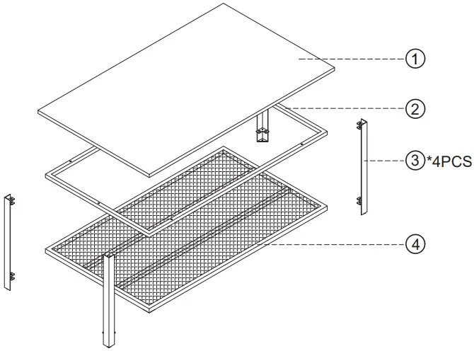 JAXPETY HG61X0543 2 Tier Rectangular Wood Cocktail A4