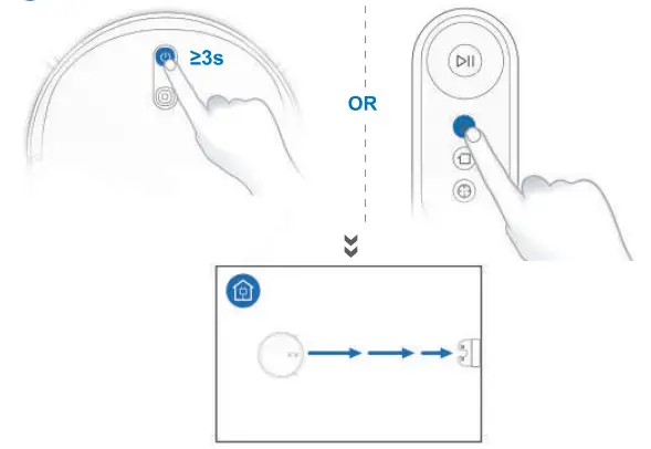 ECOVACS DeeBot 710 Remote Control Robot Vacuum Cleaner Floor Sweeper - Cleaning Mode 1