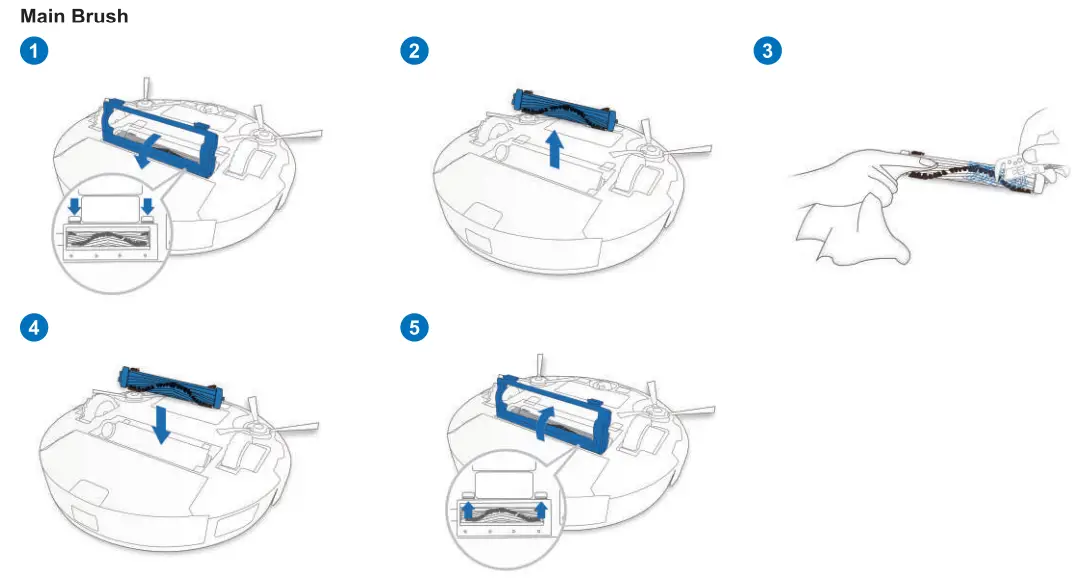 ECOVACS DeeBot 710 Remote Control Robot Vacuum Cleaner Floor Sweeper - Dust Bin 1