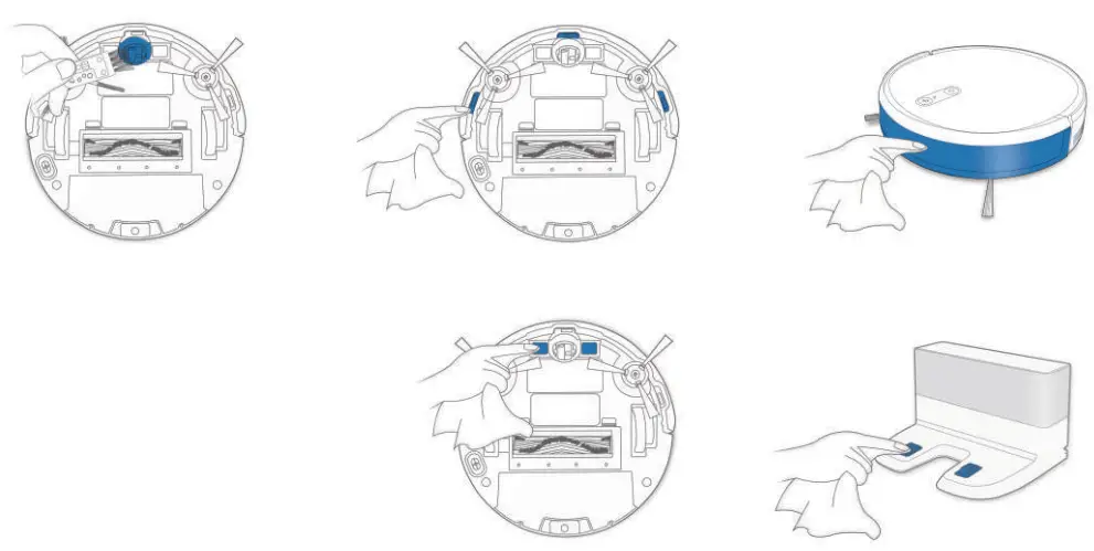 ECOVACS DeeBot 710 Remote Control Robot Vacuum Cleaner Floor Sweeper - Side Brushes2