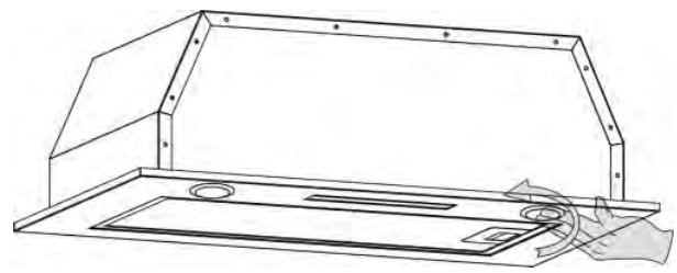 euro appliances EP52UMS Range Hoods - filter is securely