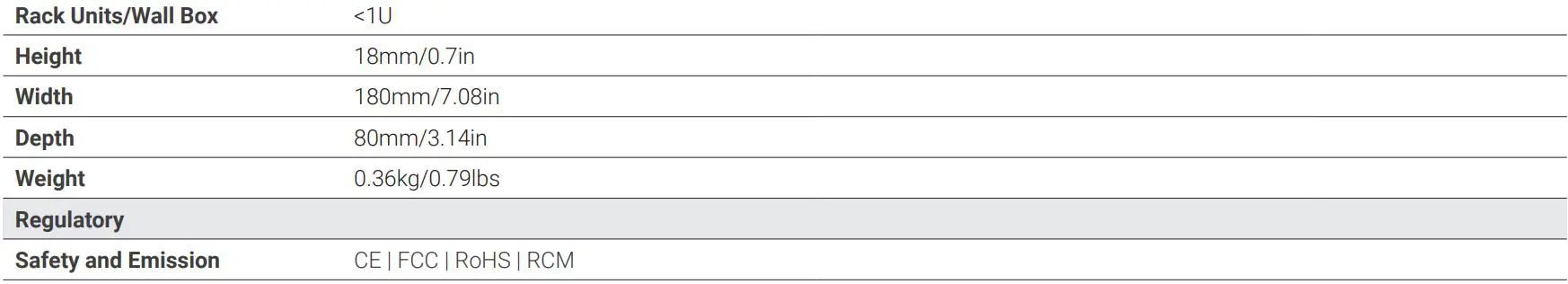 WyreStorm RXV-70-G2-SCL 4K HDR Receiver with Scaling User Guide - Specifications