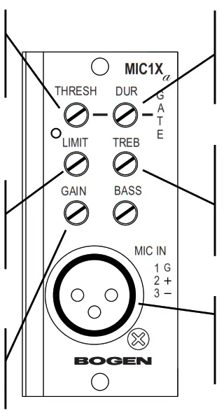 BOGEN Microphone Input Module MIC1X - fig 1