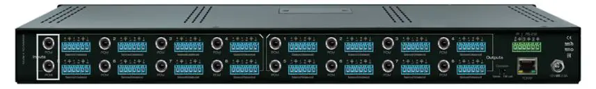 Key digital KD-MAX8x8 Audio Matrix Switcher with built-in Audio DSP Instruction Manual - PCM Digital Audio Inputs and Outputs
