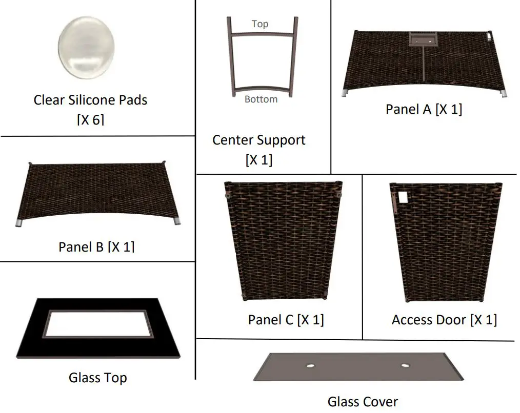 OUTDOOR GREATROOM MG-1242-BLSM-K Montego Fire Pit Table Instruction Manual - Included with your Fire Pit