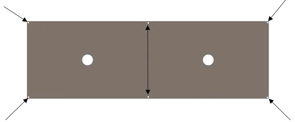 OUTDOOR GREATROOM MG-1242-BLSM-K Montego Fire Pit Table Instruction Manual - Place a single Silicone Pad in each corner and two in the centre as shown below