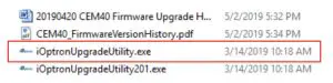 iOptron CEM40 GEM45 Firmware Upgrade-downloaded software