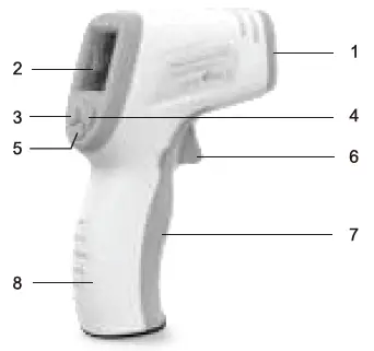 Thermometers-D380-Non-Contact-Infrared-Thermometer-fig 1