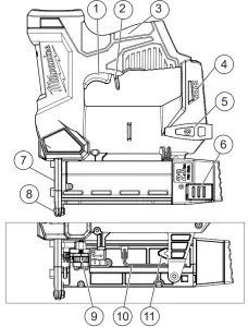 milwaukee 2540 20 M12 23GA Pin Nailer-DESCRIPTION