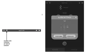 Prodigy CE App - ALARM SCREEN