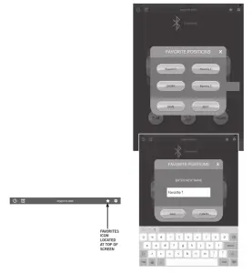 Prodigy CE App - FAVORITE POSITIONS SCREEN