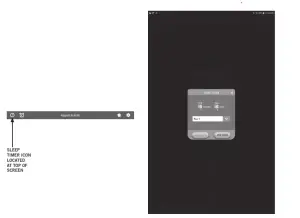 Prodigy CE App - SLEEP TIMER SCREEN