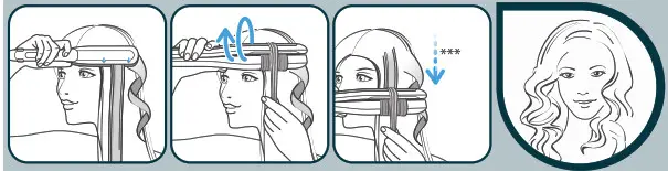 Rowenta LP1200 Steam Pod - Run through hair slowly