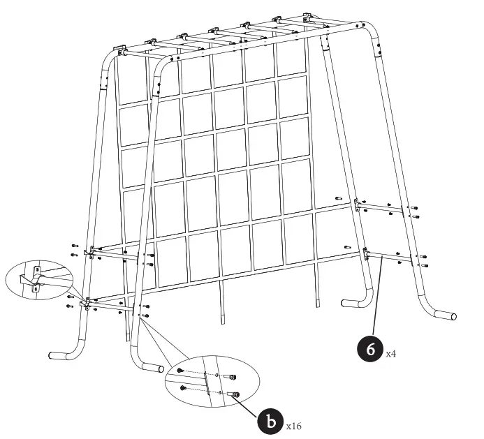 Kmart Monkey Bar Swing Set Step 3