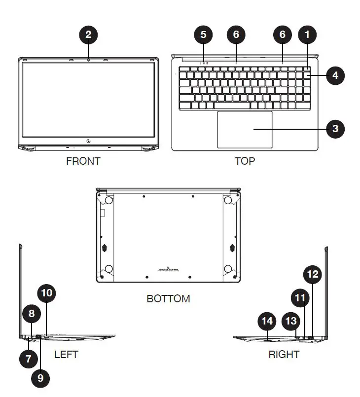 CORE INNOVATIONS CLT1564 15.6-Inch Laptop with Windows 10 S fig1