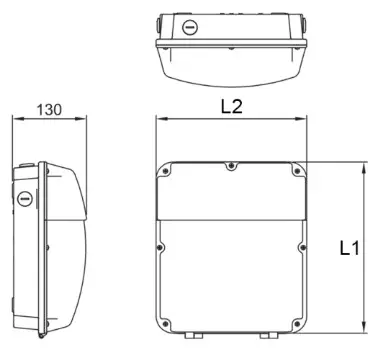 NET LED LIGHTING NET 51 11 41 Easton Wallpack - icon3