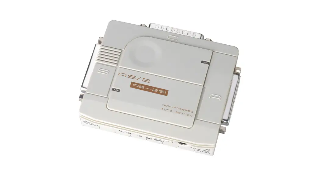 Aten As-251s 2-port Compact Serial Auto Switch User Manual