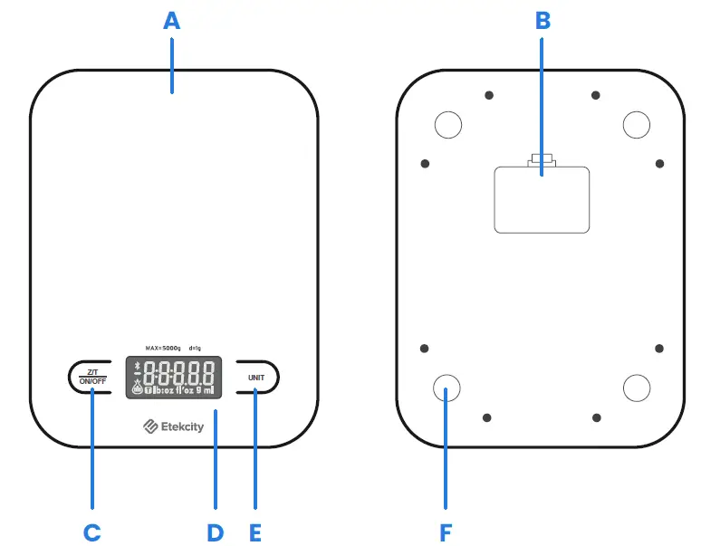 Etekcity ENS-C551S-SCA Choice Smart Nutrition Scale fig 1