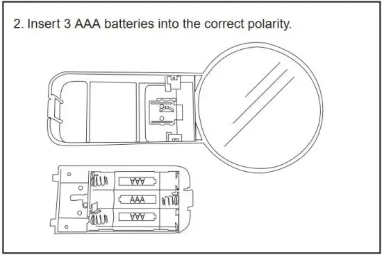 FIG 3 INSTALLING THE BATTERIES