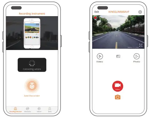 KINGSLIM D4 4K Dual Dash Cam with Bilt in WiFi GPS - DOWNLOAD OR DELETE VIDEOS AND PHOTOS