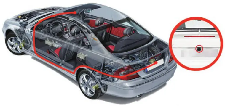 KINGSLIM D4 4K Dual Dash Cam with Bilt in WiFi GPS - Install the Rear Camera.2