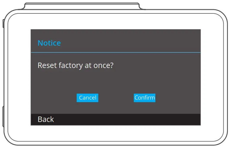 KINGSLIM D4 4K Dual Dash Cam with Bilt in WiFi GPS - Reset System