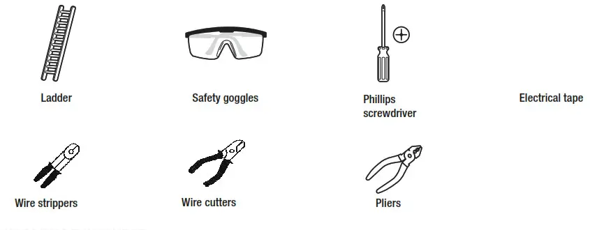 HAMPTON BAY GS-W070803BK 1-Light Sconce- TOOLS REQUIRED