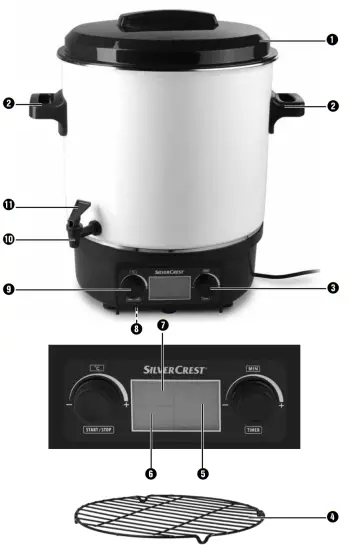 SILVERCREST SEAD 1800 A1 Electric Fruit Preserver and Jam Maker - fig1