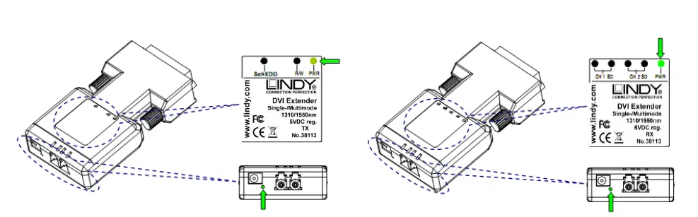 LINDY 38113 1500m Fibre Optic DVI-D Single Link Extender fig 2