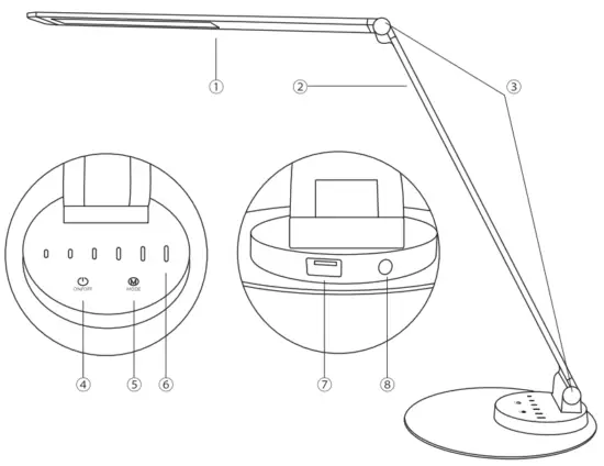 TAOTRONICS TT DL22 LED Desk Lamp - fig