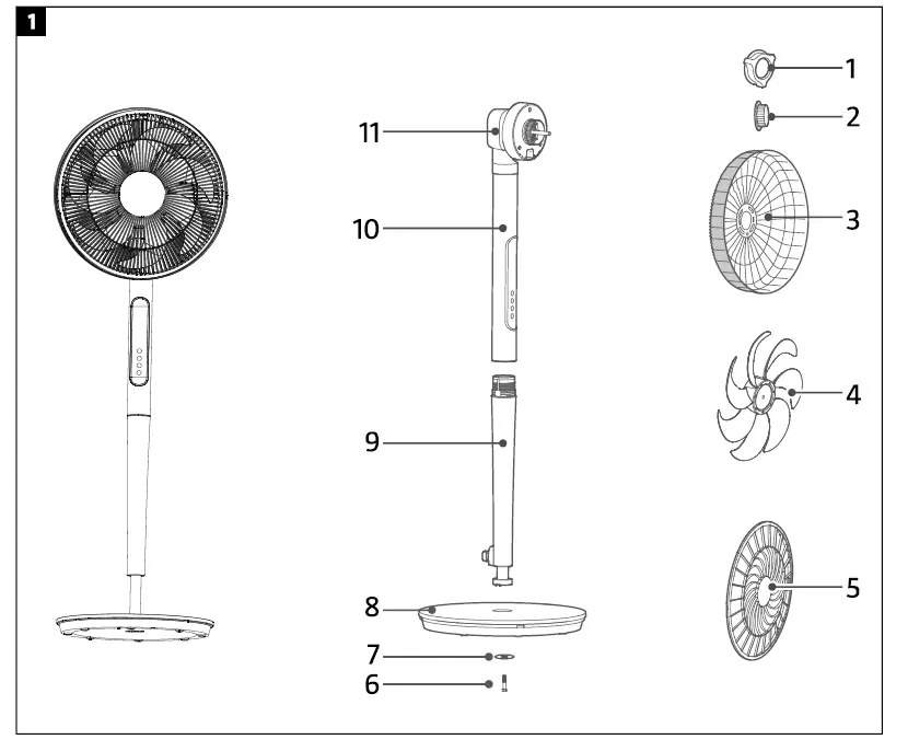 anslut-014780-Floor-Fan-with-Remote-Control-fig-4