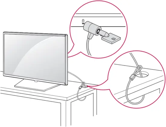 LG 110UM5J-B - Kensington Lock Device