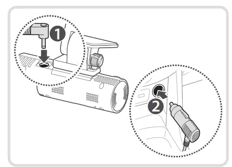 THINKWARE F70 Dash Cam - DC-IN