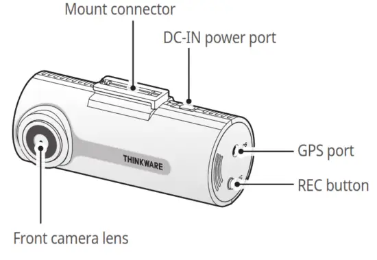 THINKWARE F70 Dash Cam - front view