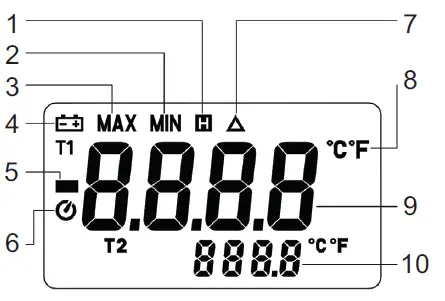 VOLTCRAFT K101-Digital-Hand-Thermometer-fig 2