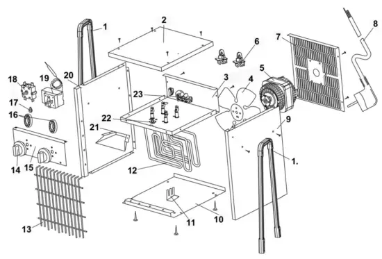 Clarke DEVIL 6003 Electric Fan Heaters - PARTS