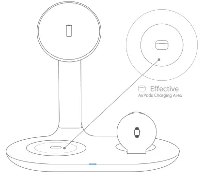 Shenzhen Nine Five Link Technology MC10 3-In-1 Magnetic Wireless Charging Stand - 1