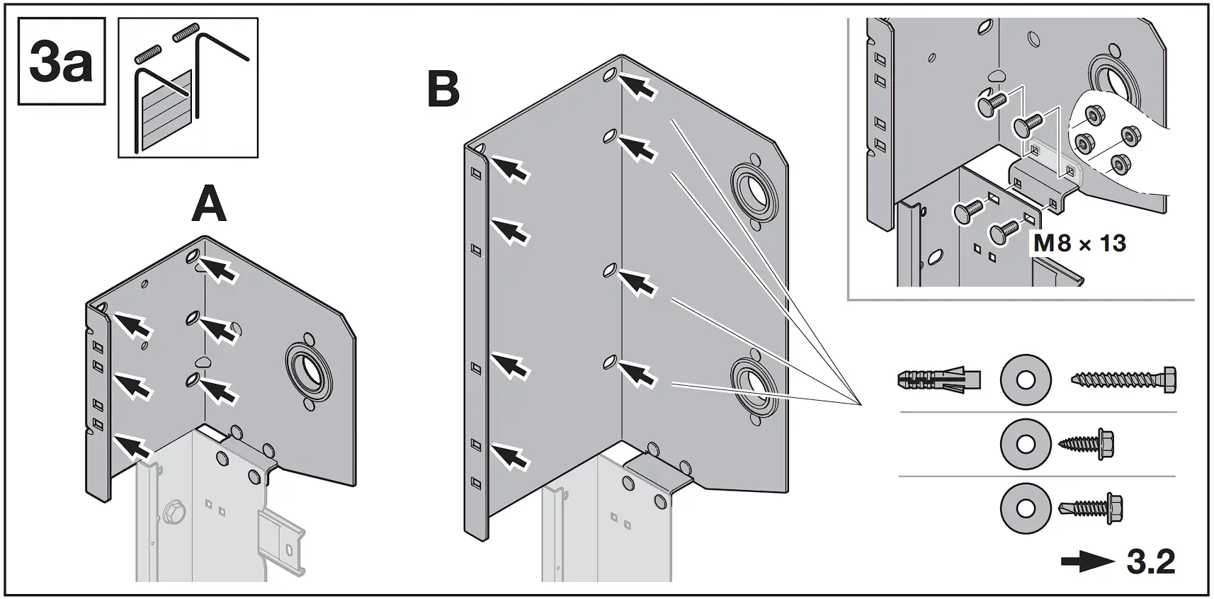 HOERMANN Series 60 Sectional Garage Doors, depth 42 / 67 mm Installation Instruction illustration